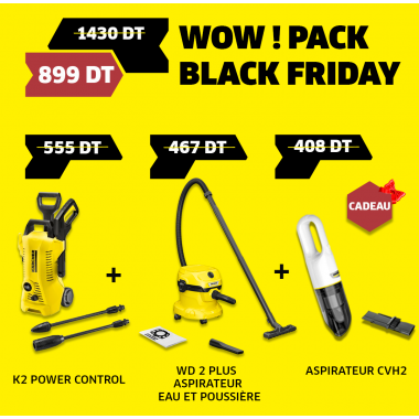 Pack K 2 Power Control + WD 2 Plus V (+ Aspirateur à main CVH 2 cadeau)